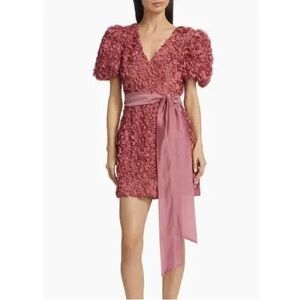 Bloom Adoration Embroidered Mesh
Minidress Rouge Pink, Medium